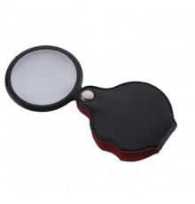 Nikula-5x-50mm-mini Büyüteç,cepte Taşınan,optik Lens Katlanabilir Deri Kaplama-xx1051