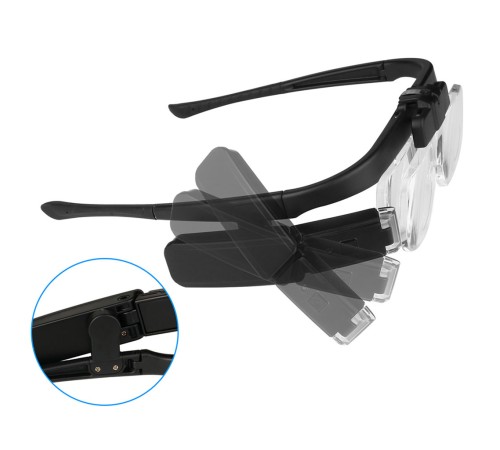 Nikula-Şarjlı Gözlük Tip Büyüteç Mercek Lup Lensleriyle Taşıma Çantalı 11642dc