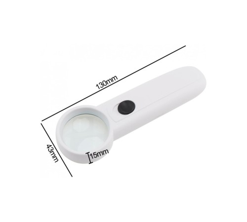 15X Çok Fonksiyonlu 2 Led Işıklı Taşınabilir El Büyüteç