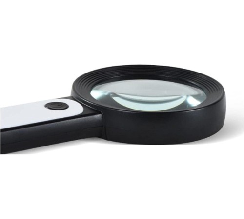 Nikula-30X -12Işıklı Büyüteç Taşınabilir Çıft Katmanlı Optik Cam Okuma Büyüteç 2290-18