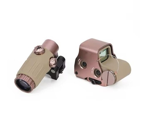 Nikula 558-G43 XPS2 Hedef İşaretleyici Red Dot - Holografik Nişangâh, 5x Büyütmeli Set Çöl Rengi