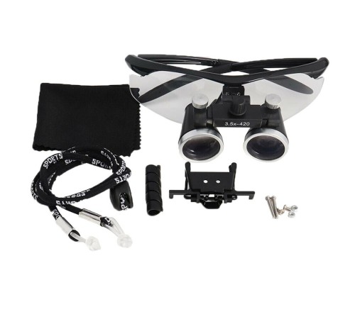 Nikula-3.5x-420mm  Diş Cerrahi Gözlük Lens Büyüteç,taşıma Çantalı