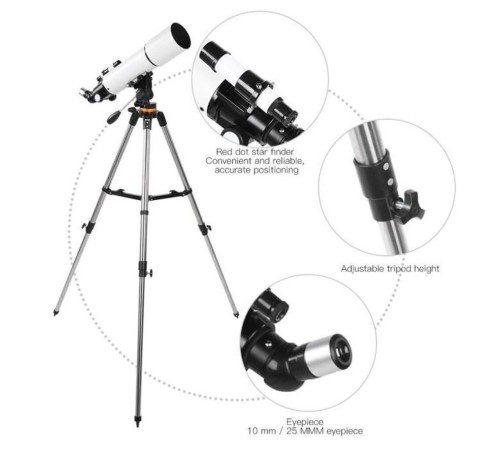 Nikula-CF50080 Yüksek Netlik Monoküler Kara ve Uzay Teleskobu