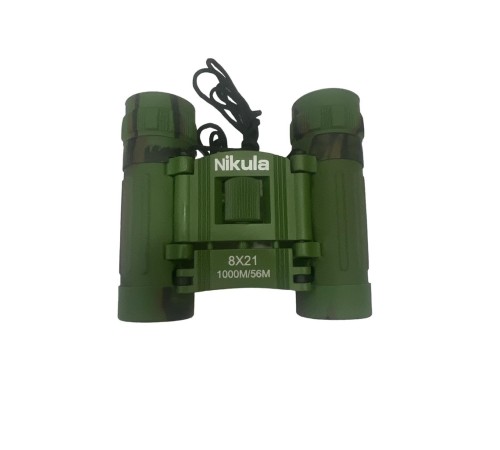 8x21 Nikula Dürbün Kamuflaj  Av Dürbünü 56m/1000m Kauçuk Kaplama