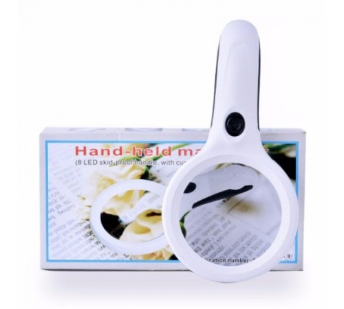 Nikula-8 Ledli 3x75mm & 10x19mm El Büyüteç, Takı, Okuma,para Kontrol Için