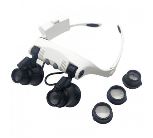 Nikula- kuyumcu,saat Onarım Için 10x-15x-20x25x Mercekli Gözlük Büyüteç9892g-3a