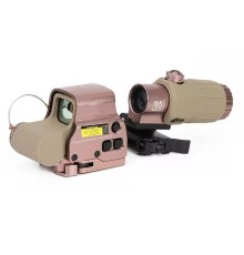 Nikula 558-G43 XPS2 Hedef İşaretleyici Red Dot - Holografik Nişangâh, 5x Büyütmeli Set Çöl Rengi