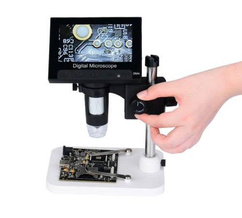 Nikula- 1000X 2.0MP USB dijital elektronik mikroskop 8 LCD ekran VGA büyüteç Dm4-s
