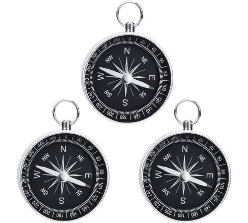 Nikula-Mini Paslanmaz Alüminyum Pusula G44-2b