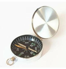 Nikula-Mini taşınabilir  kapaklı cep saati model alüminyum iğne kılıtlı  pusula G45-1