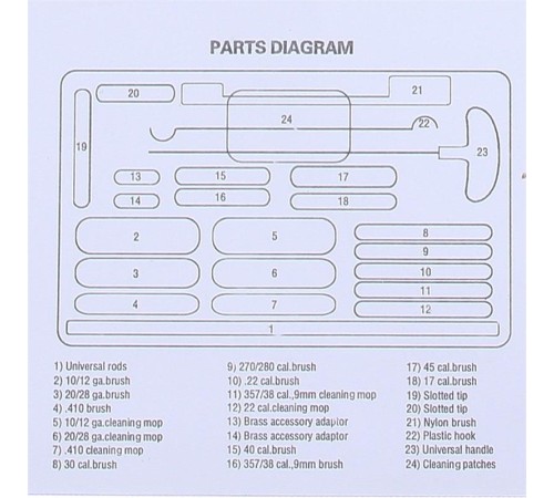 Nikula-24 Adet Evrensel Av Silah Temizleme Kiti ,tüfek Tabanca Temizleme Seti