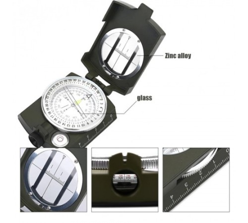 Nikula-çok Fonksiyonlu Profesyonel Askeri Pusula