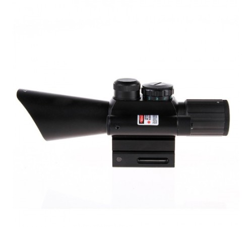 Nikula 4x30 Tüfek Dürbünü çift Işıklı Lazerli M7