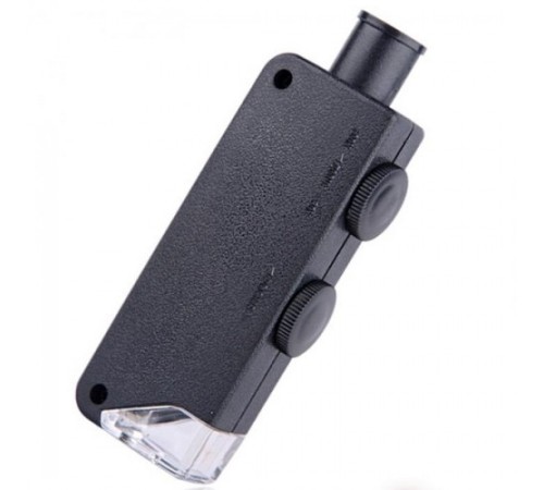 Nikula-Mini 60x 100x Zoom Lens Odak Takı Led Cep Mikroskop Büyüteç