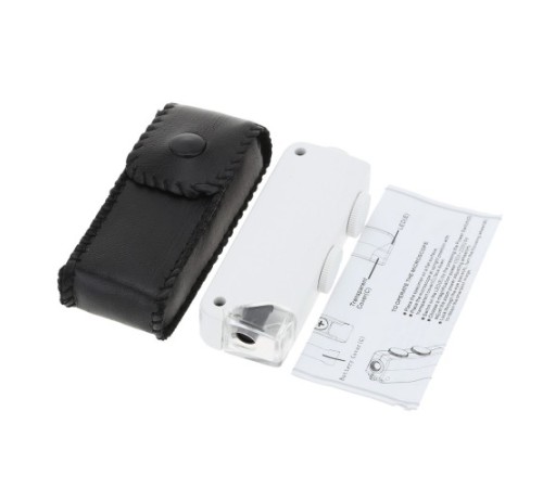 Nikula-Mini 160x-200x Fonksiyonlu Mikroskop Takı Büyüteç MG10081-1A