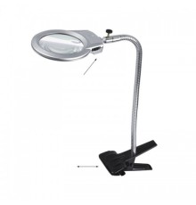 Nikula-2.5x90 Mm 5x24 Mm Büyüteç, Mandallı Metal Hortumlu Masa üstü Büyüteç