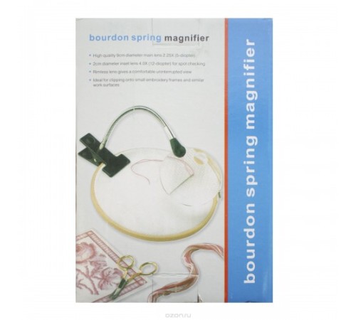 Nikula-Spiralli Klipsli Büyüteç Masa üstü Mandallı-MG15122-1