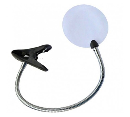 Nikula-Spiralli Klipsli Büyüteç Masa üstü Mandallı-MG15122-1