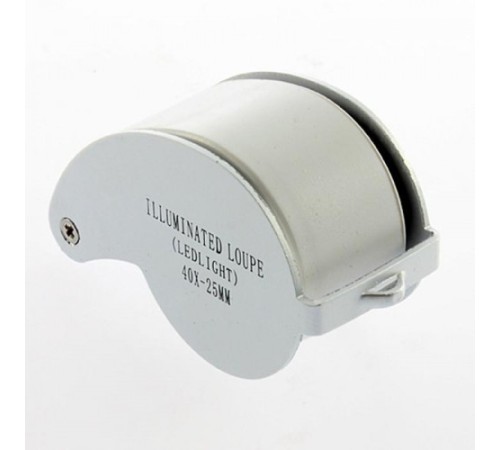 Nikula-Mini 40x25mm Takı Büyüteç, Cep Büyüteç, Teftiş, Elmas Pullar, Madeni Kontrol Lup Mg21011