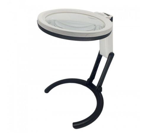 Nikula-2x5x120mm   10 Ledli  Masaüstü Büyüteç