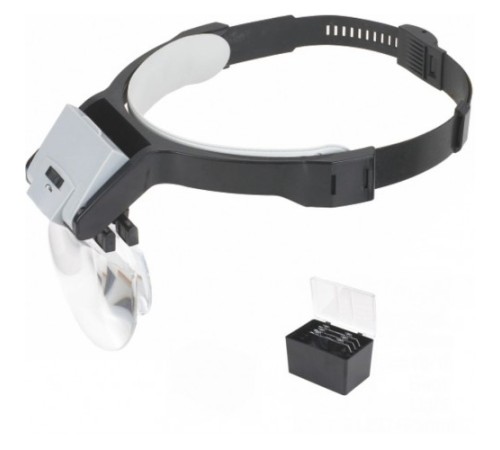 Nikula- Lens Takmalı 5 Lenslı , Led Lambalı şapka Tip Büyüteç