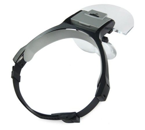 Nikula- Lens Takmalı 5 Lenslı , Led Lambalı şapka Tip Büyüteç