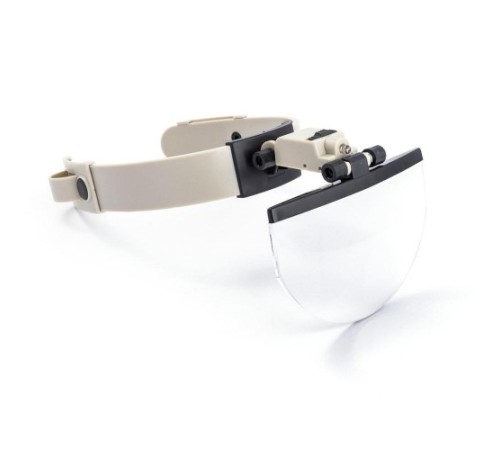 Nikula-şapka Tip Kask Büyüteç, 4 Farklı Büyütme Lensli Büyüteç