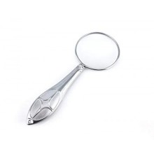 Nikula-Gümüş Renkli 45mm Cam Lens, Zarif Tasarımlı Metal Büyüteç-mg18155-8