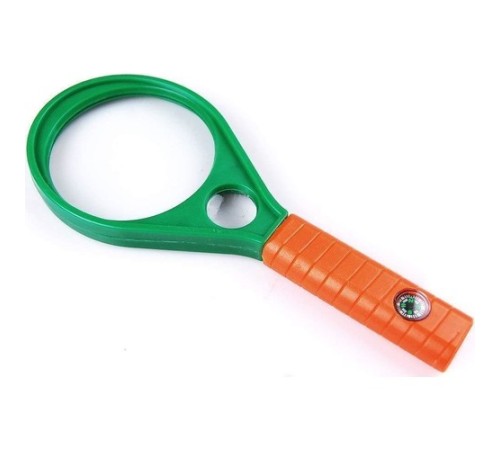 Nikula- Optik Cam El Büyüteç 65MM 6x 4x Pusulalı Çocuklar ve Yetişkinler MG89075