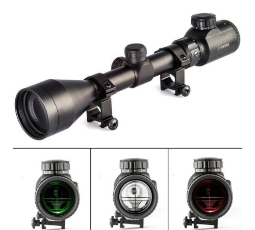3-9x50 Nikula Zoomlu Keskin Nişancı Dürbünü Kırmızı,yeşil İşik Tüfek çelik Gövde