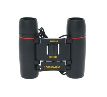 30x60 Nikula Cepte taşımalı Kauçuk kaplamalı Mini Dürbün-siyah