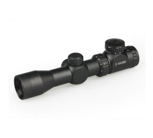 2-6x28 Nikula Zoomlu Av Tüfeği Dürbünü Tüfek Hedef Çizgili Çıft Işıklı