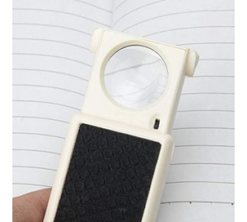 Nikula-Mücevherler, Ve Para Kontrol,için 45x25mm ışıklı,mor ışıklı Cepte Taşımalı Büyüteç