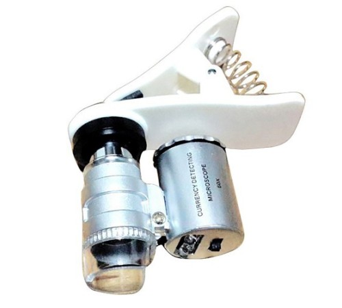 Nikula-Evrensel Led ışıklı Mini Cep Mikroskobu, Tüm Kameralı Telefonlar Için No:9882-w