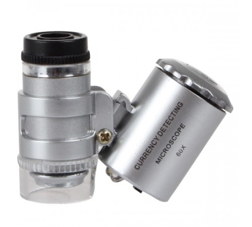 Nikula-Iphone5 Için Uyumlu Kapaklı Lens Mikroskop Taşınabilir Mini Cep Boyutu Led Mikroskop No.9882-ip5ii