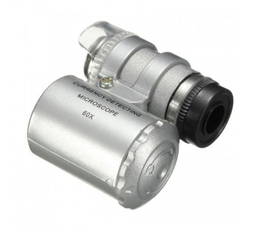 Nikula-Iphone5 Için Uyumlu Kapaklı Lens Mikroskop Taşınabilir Mini Cep Boyutu Led Mikroskop No.9882-ip5ii