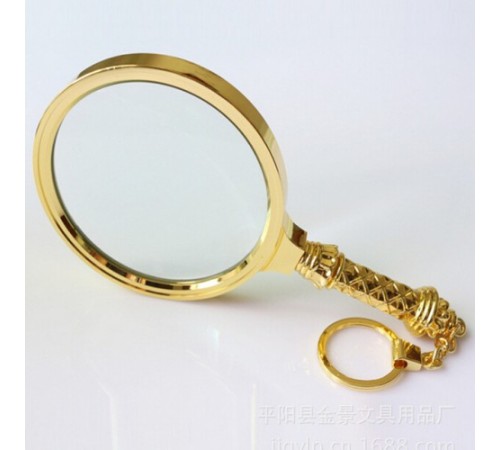 Nikula-5x90mm Tüm Metal Altın Renkli, Hediye Büyüteç,optik Lensler Ile çinko Alaşım Metal çerçeve