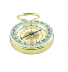 Nikula-Zarif Yuvarlak Pirinç Pusula,fosforlu