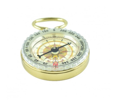 Nikula-Zarif Yuvarlak Pirinç Pusula,fosforlu