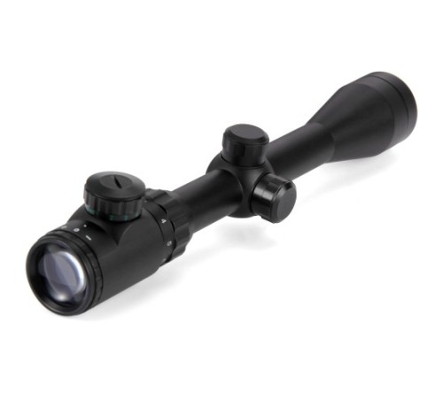 Spike 3-9x40 Zoomlu Çıft Işıklı Av Tüfeği Dürbünü Silah Montaj Kelepçeli