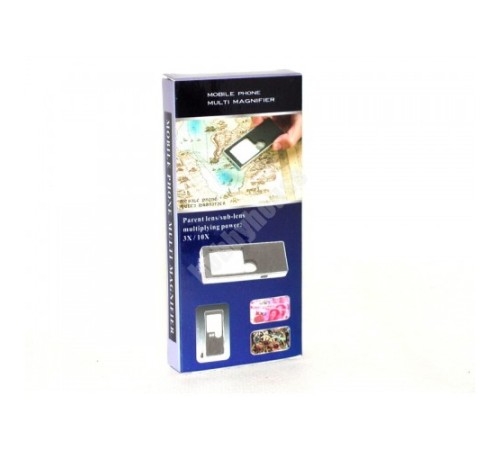 Nikula-Beyaz Led Işık Ile 3x / 10x Cep Telefonu Multi Büyüteç