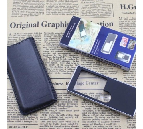 Nikula-Beyaz Led Işık Ile 3x / 10x Cep Telefonu Multi Büyüteç