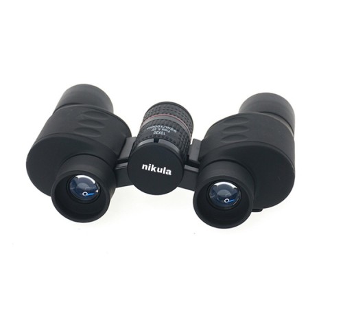 Nikula 10x30   Mavı Mercekli Kauçuk Kaplamalı Kamp Dürbün
