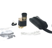 6x24  Baıgısh, Askeri Tarzi Pirinç Ve Deri Kaplamalı, Deri çantalı Monocular Dürbün Sarı