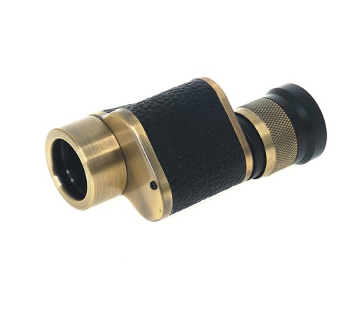 6x24  Baıgısh, Askeri Tarzi Pirinç Ve Deri Kaplamalı, Deri çantalı Monocular Dürbün Sarı