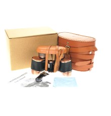 Baigish 6x24 Orjinal Deri çantalı Prinç Kaplama Subay Dürbünü – Su Geçirmez – Artıkıl özellikli- Rus Malı – 1000m/86m