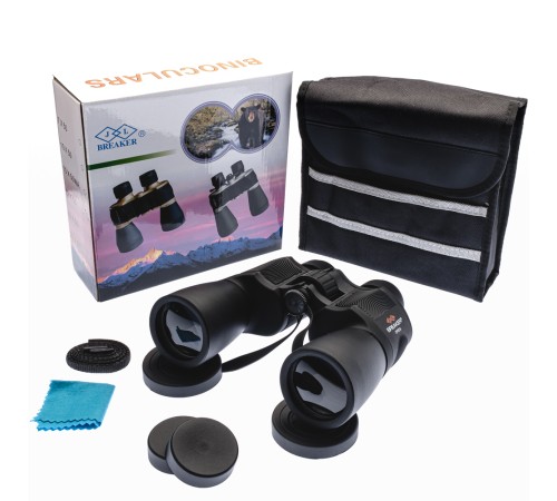 Breaker 7x50 Wd2 çift Göz Ayarlı Profesyonel El Dürbünü – 1000m/56m – Siyah
