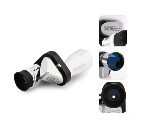 8x20 Tekli Dürbün Monoküler Mini Dürbün Kırmızı Camlı Avuç Içi Dürbünü