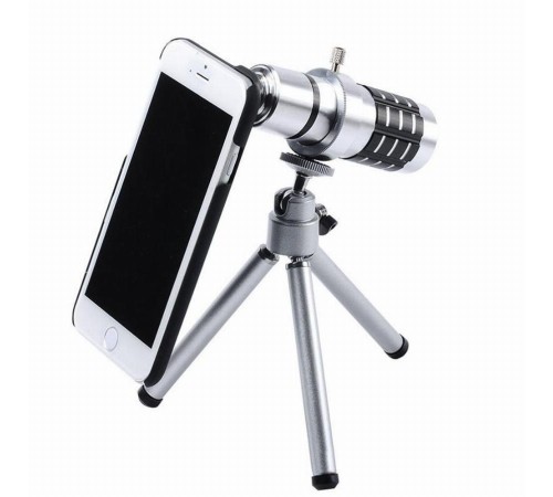 İphone5,5s,i̇phone4.4s Için Alüminyum 14x Optik Zoom Yakından Görüntü çekme Dürbün