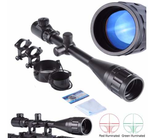 Tr-nikula 6-24x50 Aoe Tüfek Dürbünü çift Işık Kırmızı,yeşil Kaynaklı Zoomlu